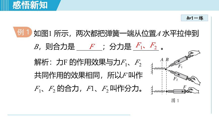 北師大版（2024）八年級(jí)物理下冊課件 7.4同一直線上二力的合成第5頁