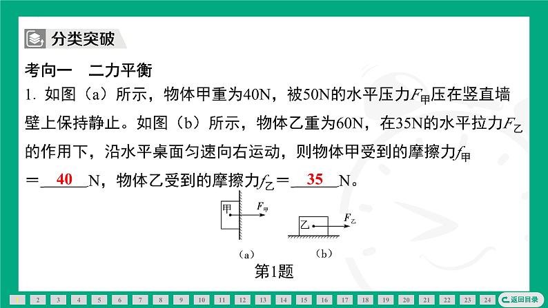 期末复习专题 专题(三) 力与运动 课件2024-2025学年 苏科版(2025)物理八年级下册第2页