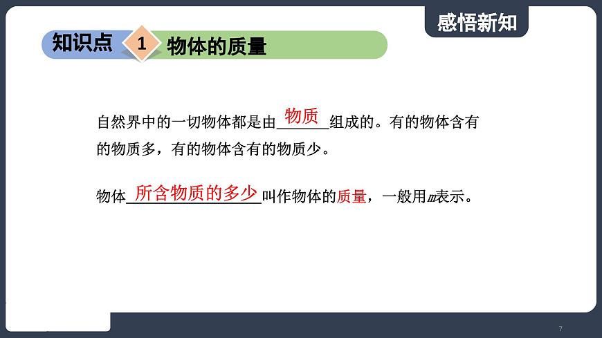 北師大版（2024）物理八年級下冊----6.1 物體的質(zhì)量及其測量(課件）第7頁