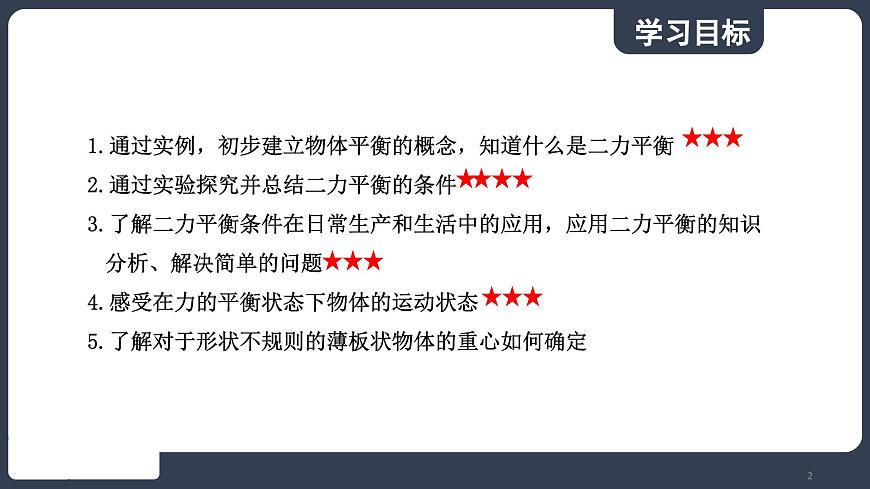 北師大版（2024）物理八年級(jí)下冊(cè)----7.5 二力平衡(課件）第2頁(yè)