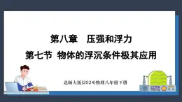 北师大版（2024）物理八年级下册----8.7 物体的浮沉条件极其应用(课件）