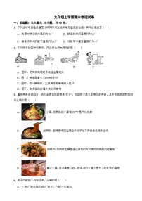 重庆市2024年九年级上学期期末物理试卷含答案