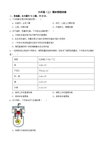 四川省綿陽市2024年九年級（上）期末物理試卷附答案