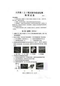 四川省眉山市仁寿县2024-2025学年八年级上学期期末考试物理试卷