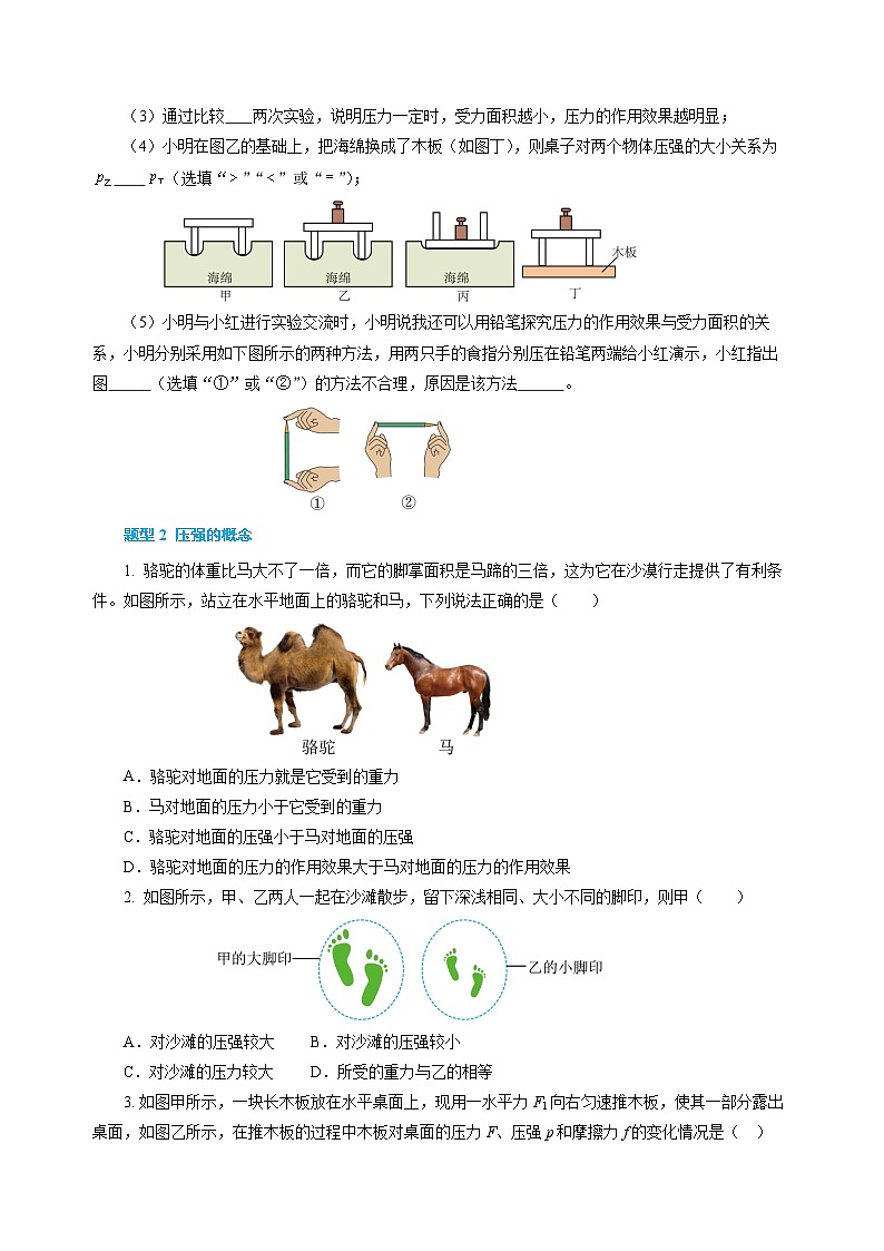專題09 壓強(qiáng)（練習(xí)）-2025年中考物理二輪復(fù)習(xí)配套專練【原卷版】第3頁(yè)