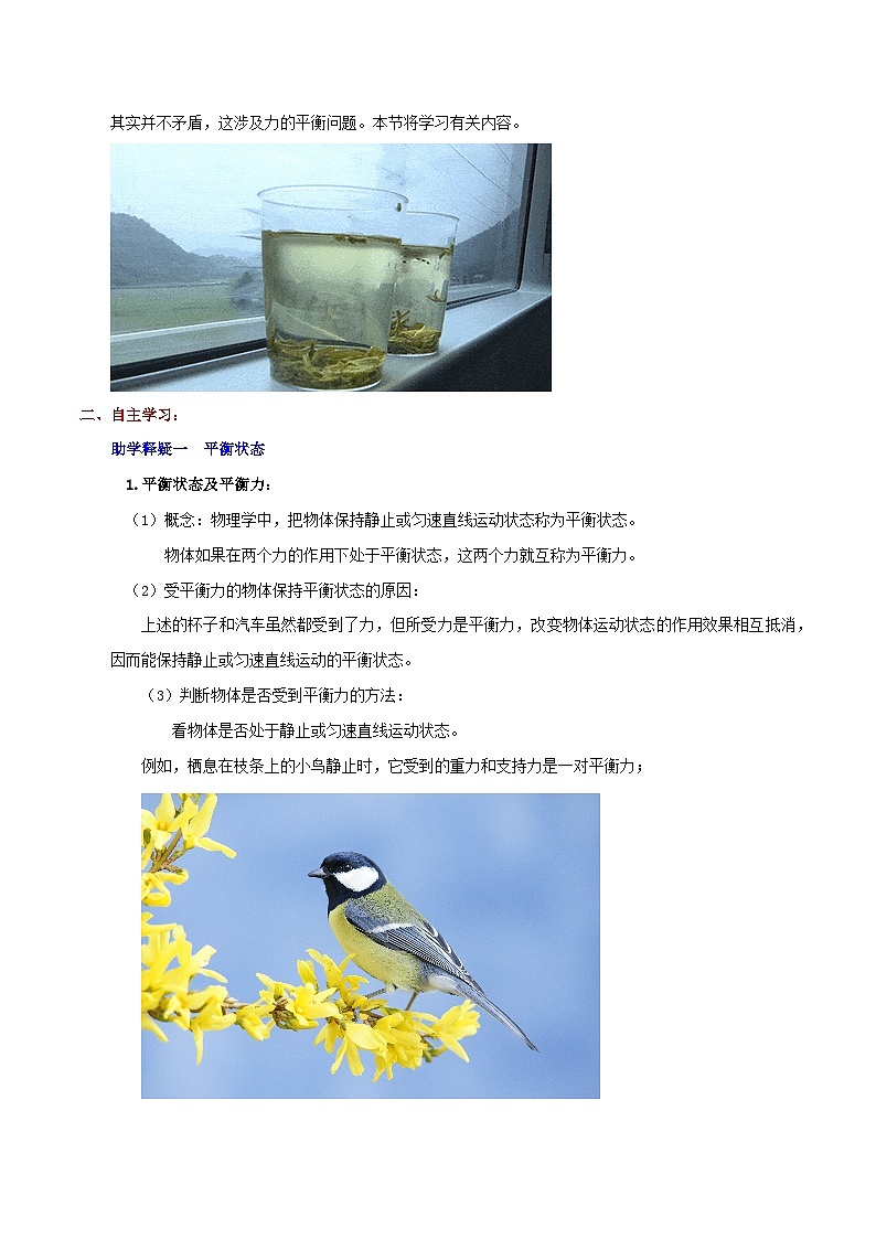 7.3 二力平衡(教学设计)第2页