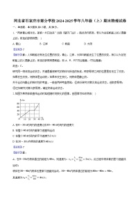 河北省石家庄市部分学校2024-2025学年八年级（上）期末物理试卷（解析版）