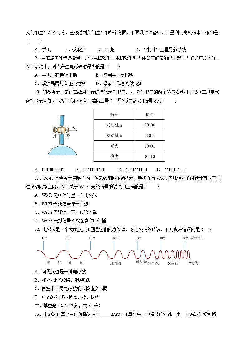 第十九章 走进信息时代(单元测试)(原卷版)第2页