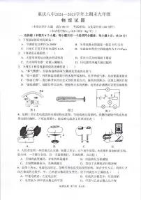 重庆市第八中学校2024-2025学年九年级上学期期末考试物理试题