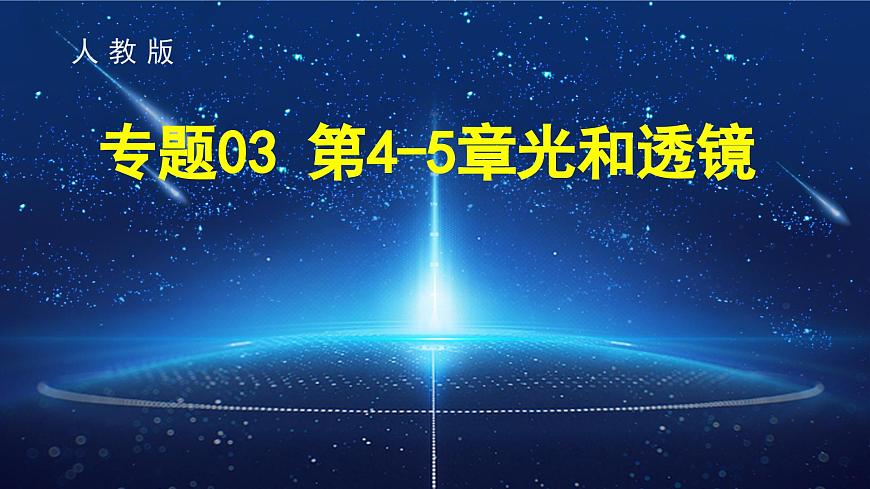 考點(diǎn)串講03 第4-5章 光和透鏡-2024-2025學(xué)年八年級上物理期末考點(diǎn)解析課件（人教版）第1頁