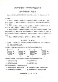 广东省广州市花都区2024-2025年九年级上学期期末物理试题