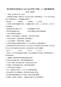 四川省泸州市泸县五中2023-2024学年八年级（上）期末物理试卷（含解析）