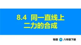 人教版（2024）八年级物理下册课件 第八章 第四节 同一直线上二力的合成