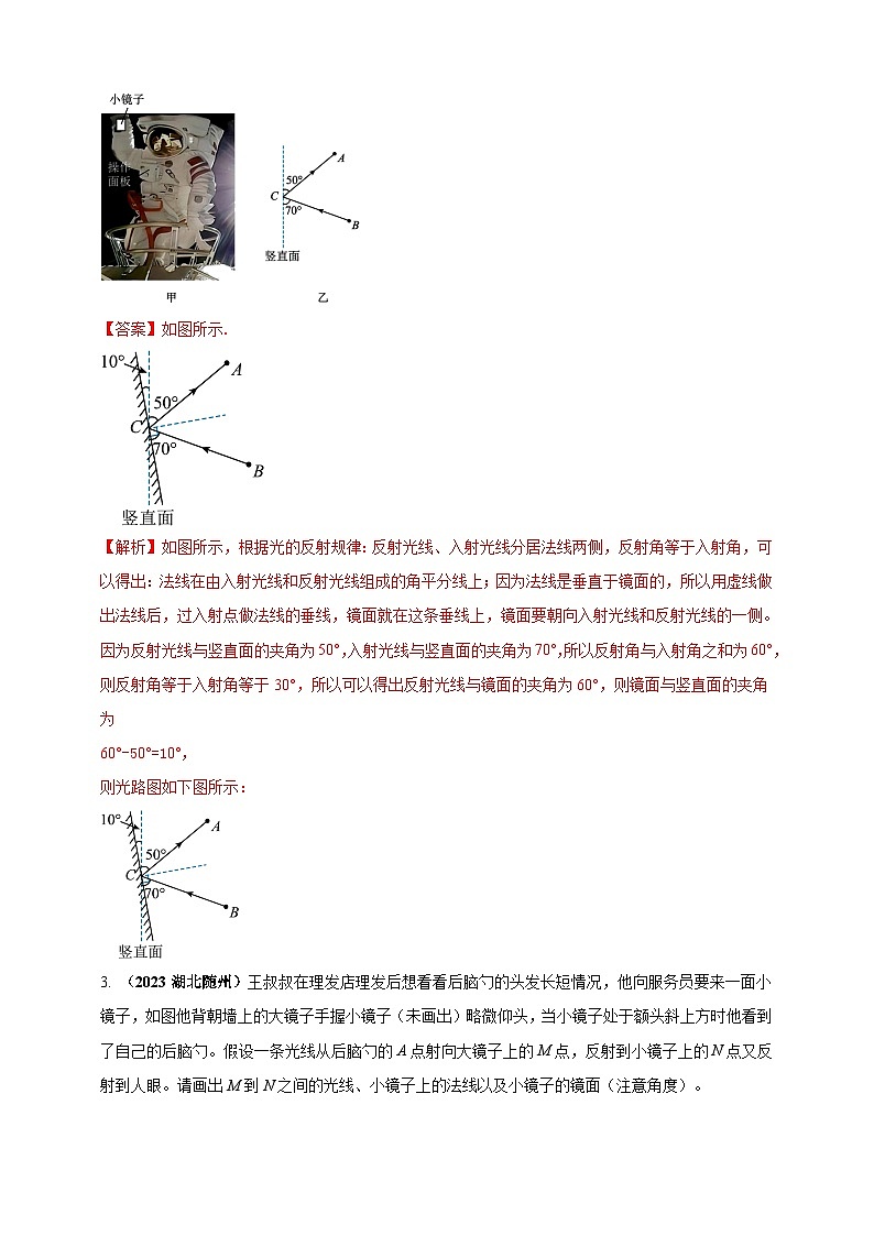 专题11 中考光学作图类问题(解析版) 第2页