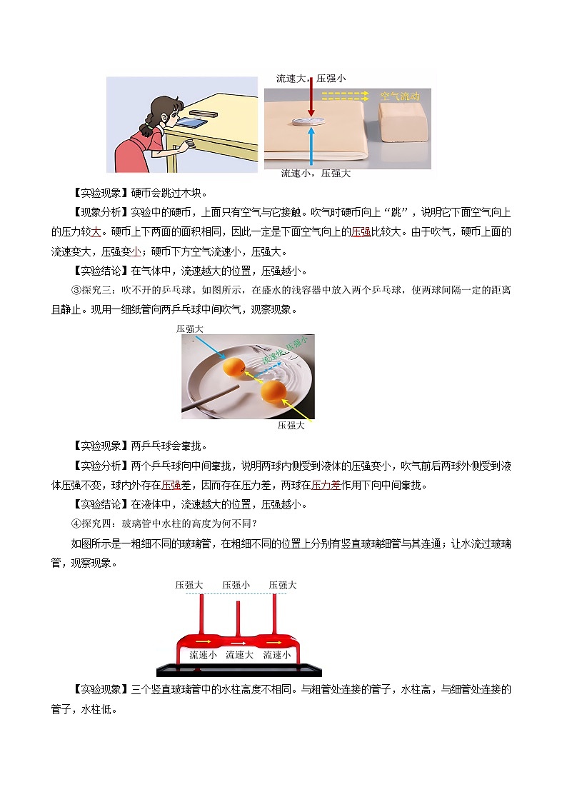 9.5 流体压强与流速的关系(导学案)【教师版】第2页