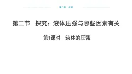 8.2 探究：液体压强与哪些因素有关  （课件）- 2024-2025学年沪科版（2024）物理八年级全一册