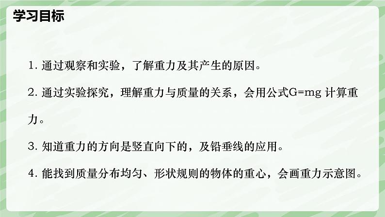 7.3 重力—初中物理八年级下册 同步教学课件(人教版2024)第2页
