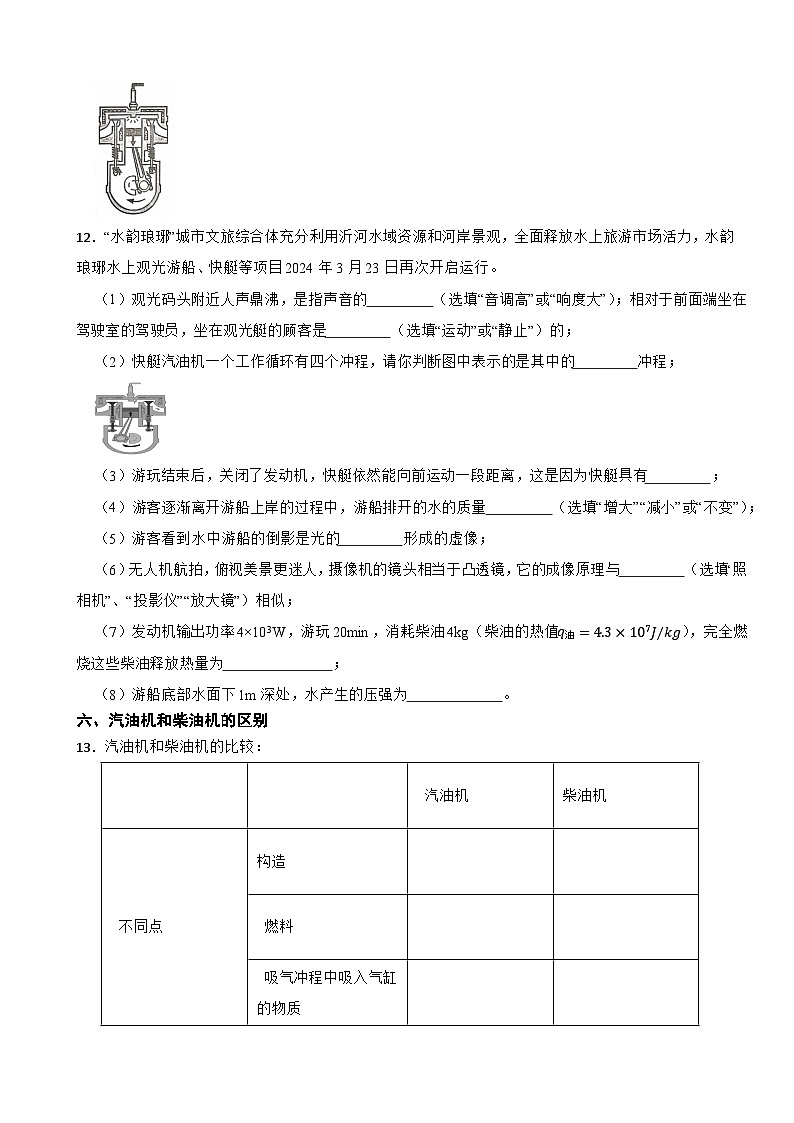 【满分备考攻略】2024-2025学年中考物理高频考点精练专题04内能和内能的利用第3页