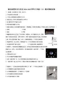 湖北省武汉市江汉区2024-2025学年八年级（上）期末物理试卷