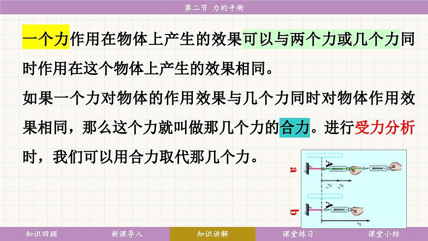 教科版（2024）物理八年級下冊 8.2力的平衡（課件）第8頁