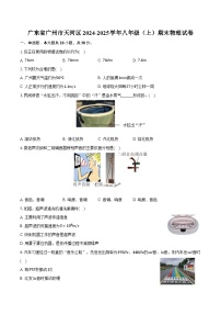 广东省广州市天河区2024-2025学年八年级（上）期末物理试卷
