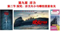 沪科版(2024)八年级全册(2024)第九章 浮力第二节 探究:浮力大小与哪些因素有关授课ppt课件