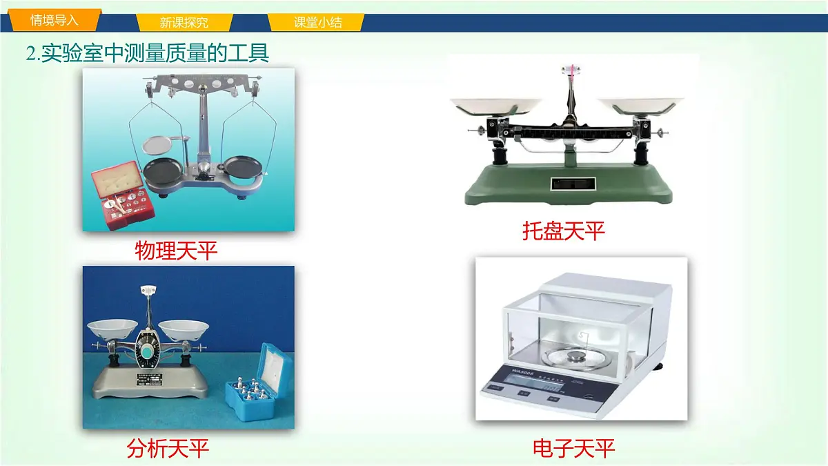 沪科版八年级物理第五章质量与密度第二节测量:物体的质量课件第4页