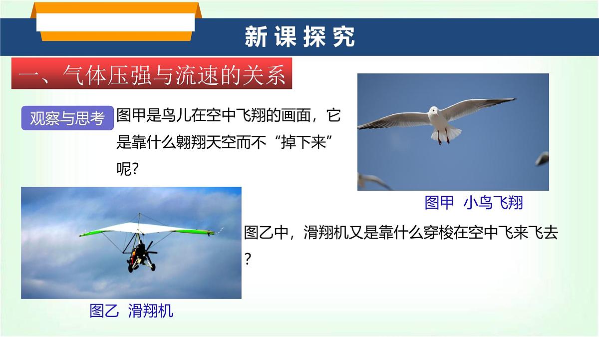 沪科版八年级物理第八章压强第四节流体压强与流速关系课件第3页