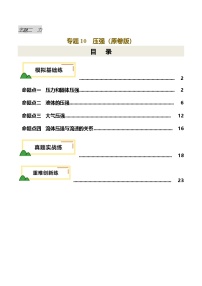 专题10  压强（练习）-2025年中考物理一轮复习讲义及练习