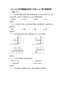 福建省泉州市2024-2025学年八年级上学期期中物理试卷