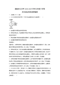 湖南省长沙市2024-2025学年九年级(下)开学适应性测试练习卷物理试卷（解析版）