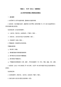 专题01  光学（讲义）（解析版）2025年中考物理二轮复习讲练测