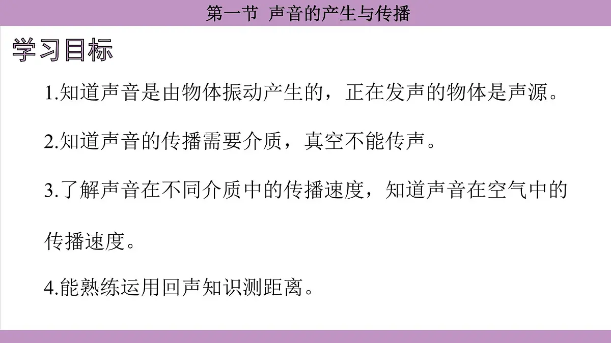 沪科版(2024)物理八年级全一册 2.1声音的产生与传播(课件)第4页