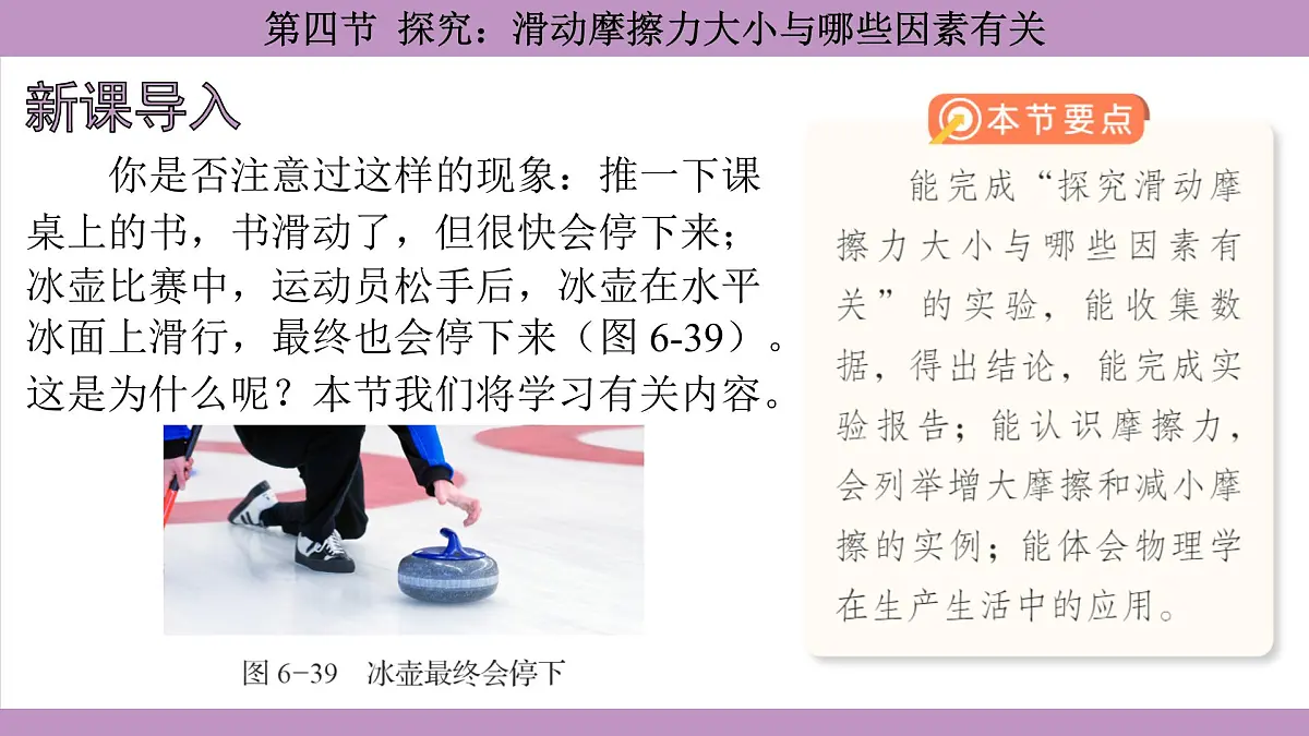 沪科版(2024)物理八年级全一册 6.4探究:滑动摩擦力大小与哪些因素有关(课件)第3页
