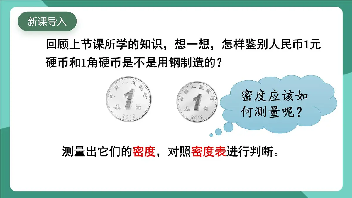 北师大版(2024)物理八年级下册6.3《密度的测量与应用》课件第3页