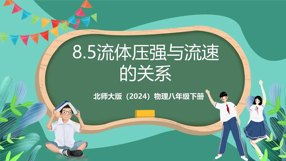 北师大版(2024)物理八年级下册8.5 《流体压强与流速的关系》课件第1页