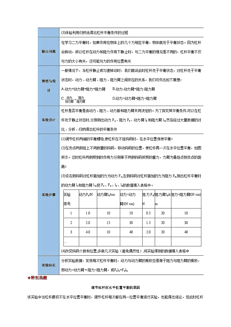 中考物理总复习实验12 探究杠杆的平衡条件(解析版)练习第2页
