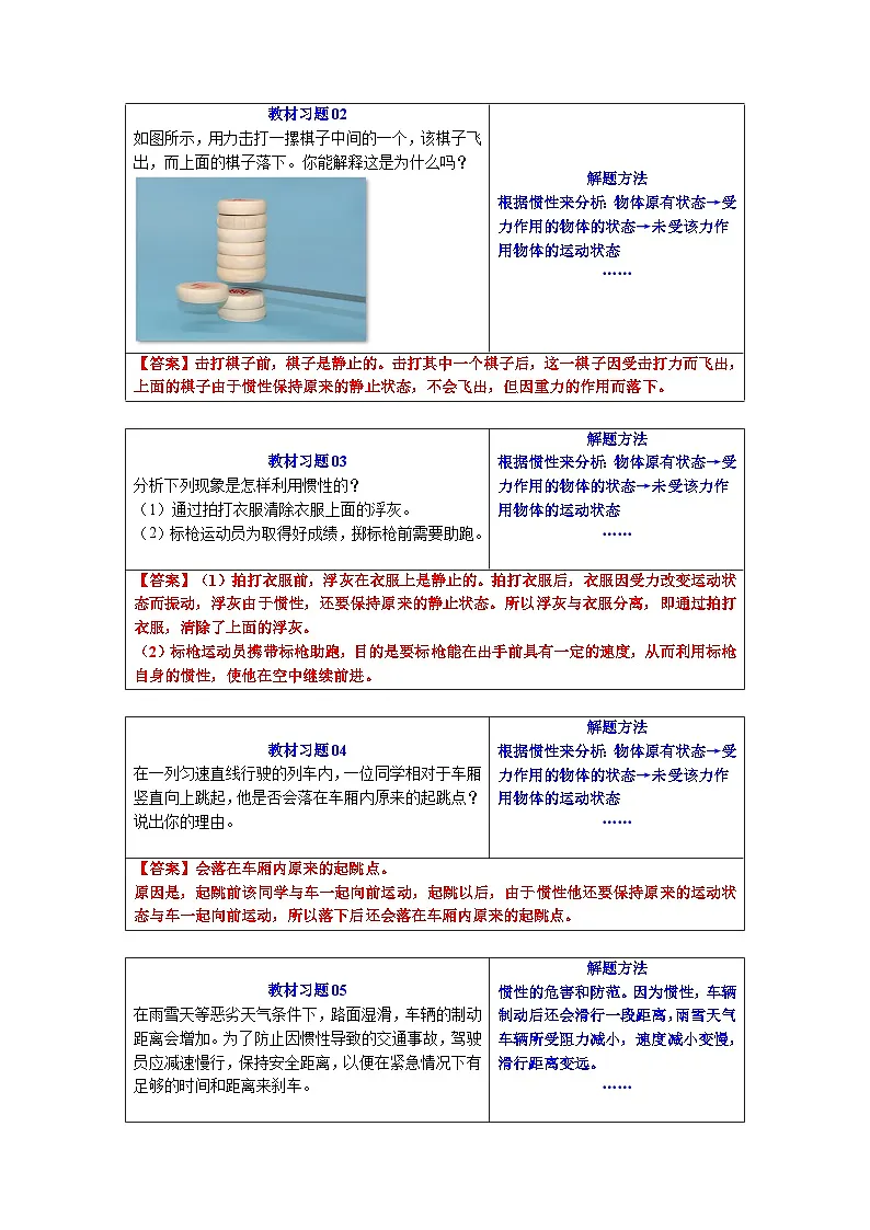 人教版八年级物理寒假提升讲义(预习)第05讲 牛顿第一定律(原卷版)第3页