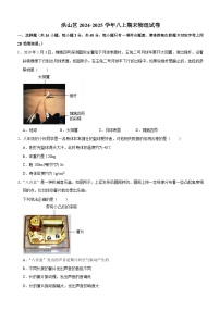洪山区2024-2025学年上学期期末八年级物理试题（word版含标答）