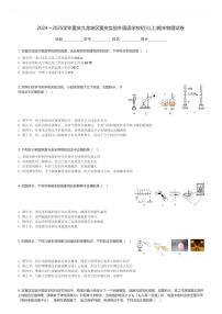 2024～2025学年重庆九龙坡区重庆实验外国语学校初三(上)期末物理试卷(含解析)