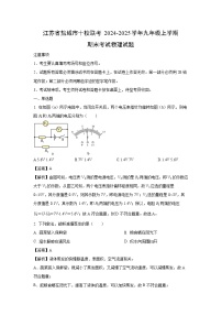 2024~2025学年江苏省盐城市十校联考九年级上学期期末考试物理试卷（解析版）