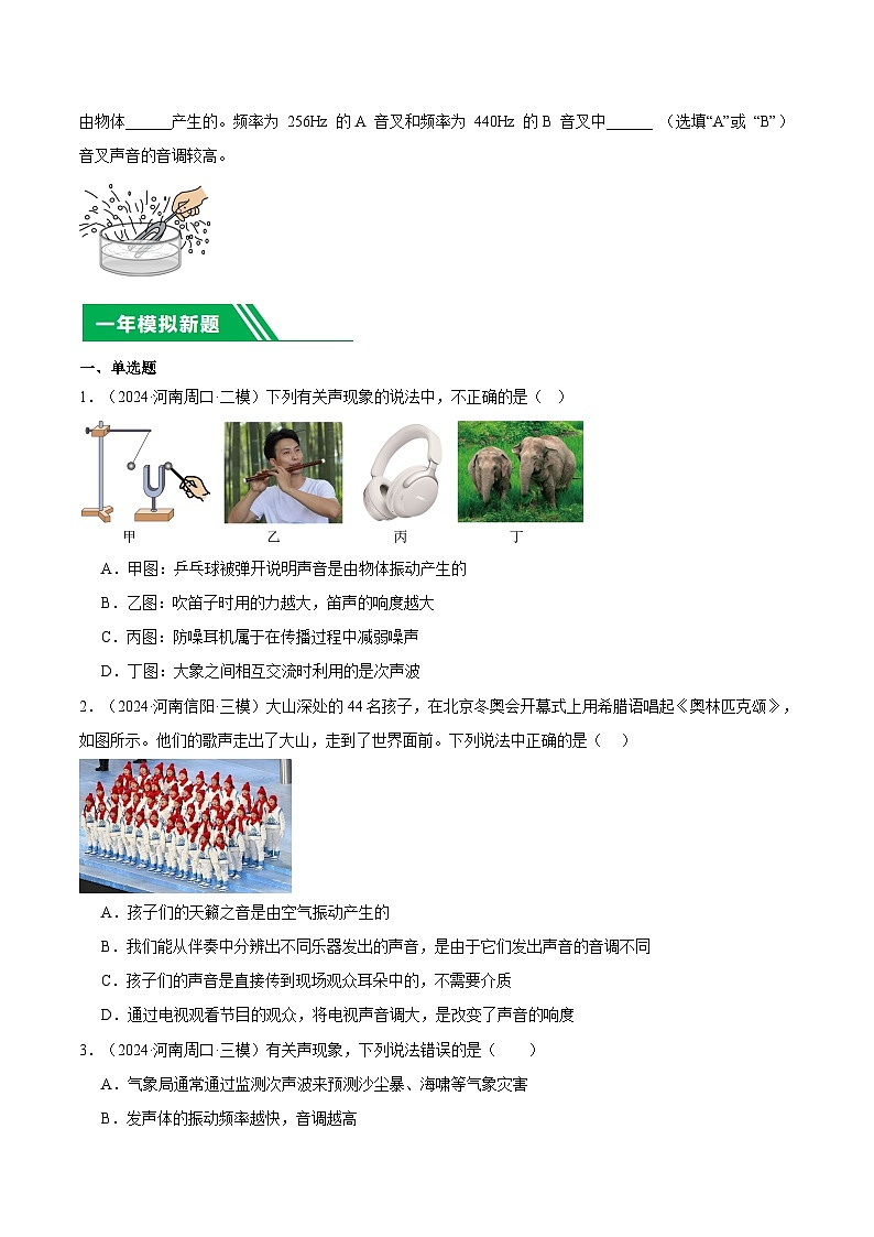 專題02 聲現(xiàn)象（原卷版）第2頁
