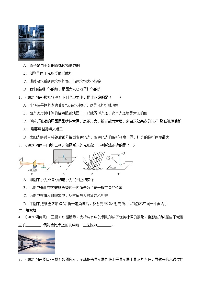 專題10 光現(xiàn)象(原卷版)第3頁