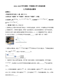 安徽省芜湖市无为市2024-2025学年九年级上学期期末物理试题(原卷版+解析版)