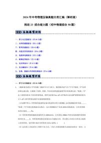 挑战23 综合能力题(初中物理综合58题)(含答案) 备战2025年中考物理真题《压轴挑战》分类汇编(全国通用)