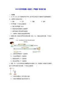 2025年中考物理一轮复习:声现象 考点练习题(含答案解析)