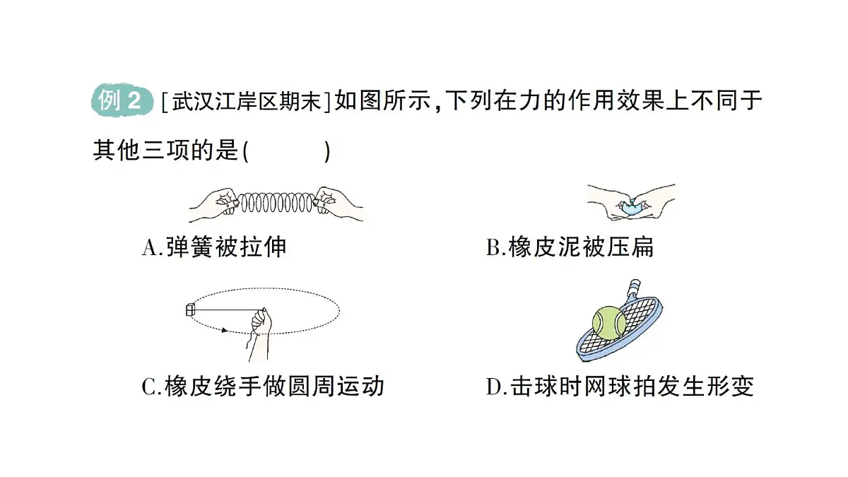 初中物理新人教版八年级下册第七章第一节 力作业课件2025春第6页