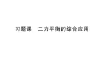 初中物理二力平衡作业ppt课件