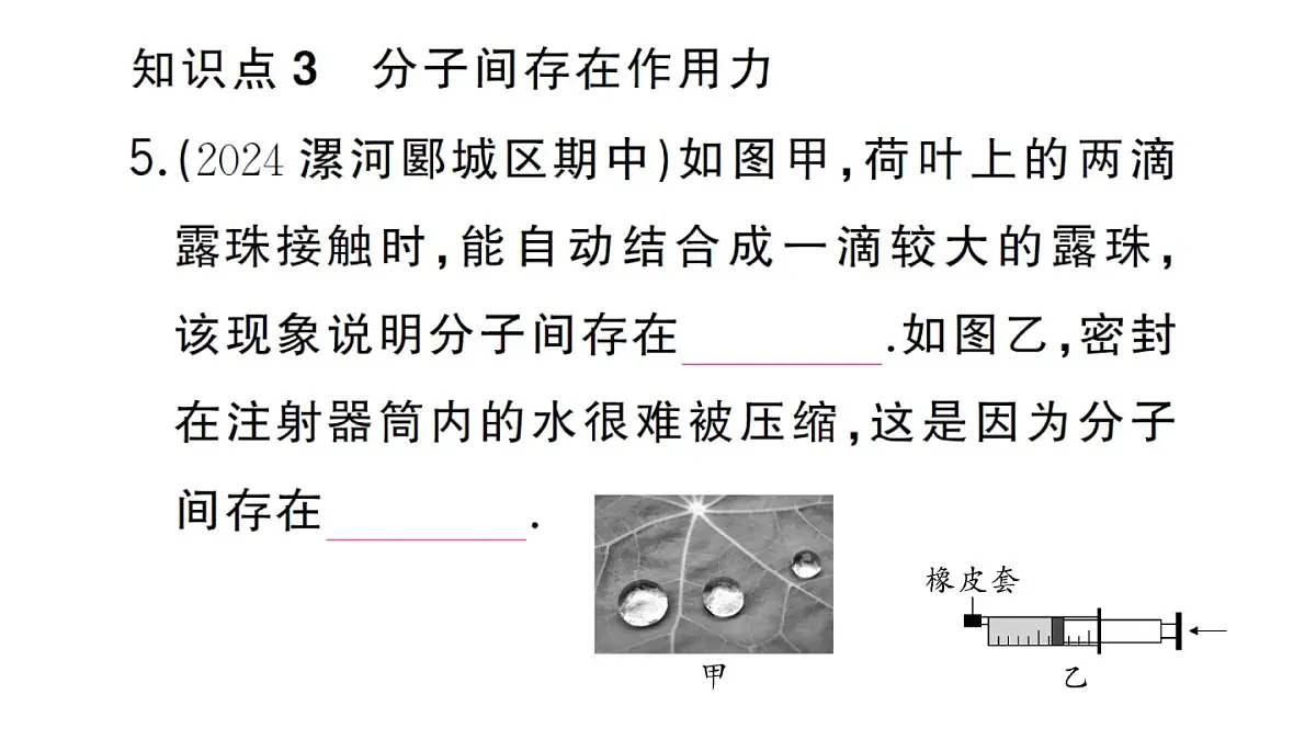 初中物理新沪科版八年级全册第十二章第二节 看不见的运动作业课件2025春第6页