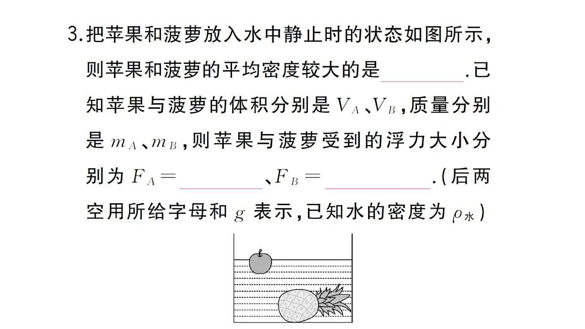 初中物理新沪科版八年级全册中考新视野二 推导字母表达式作业课件2025春第4页
